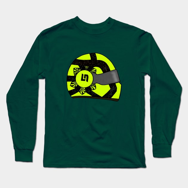 Helmet Long Sleeve T-Shirt by Bookfay Shop